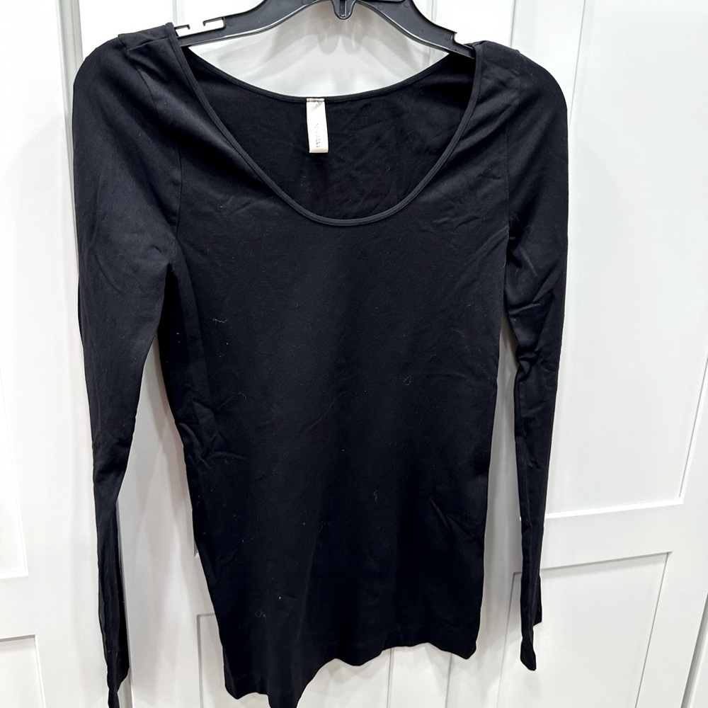 Nikibiki scoop neck o/s long sleeve top